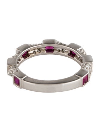 Ring 14K Ruby & Diamond Band