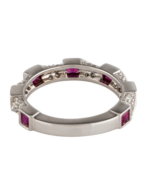 Ring 14K Ruby & Diamond Band