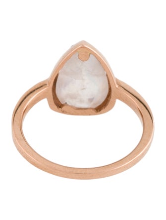 Ring 14K 2.14ctw Moonstone Labradorite & Diamond Cocktail Ring