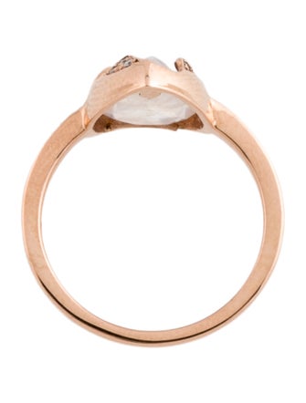 Ring 14K 2.14ctw Moonstone Labradorite & Diamond Cocktail Ring