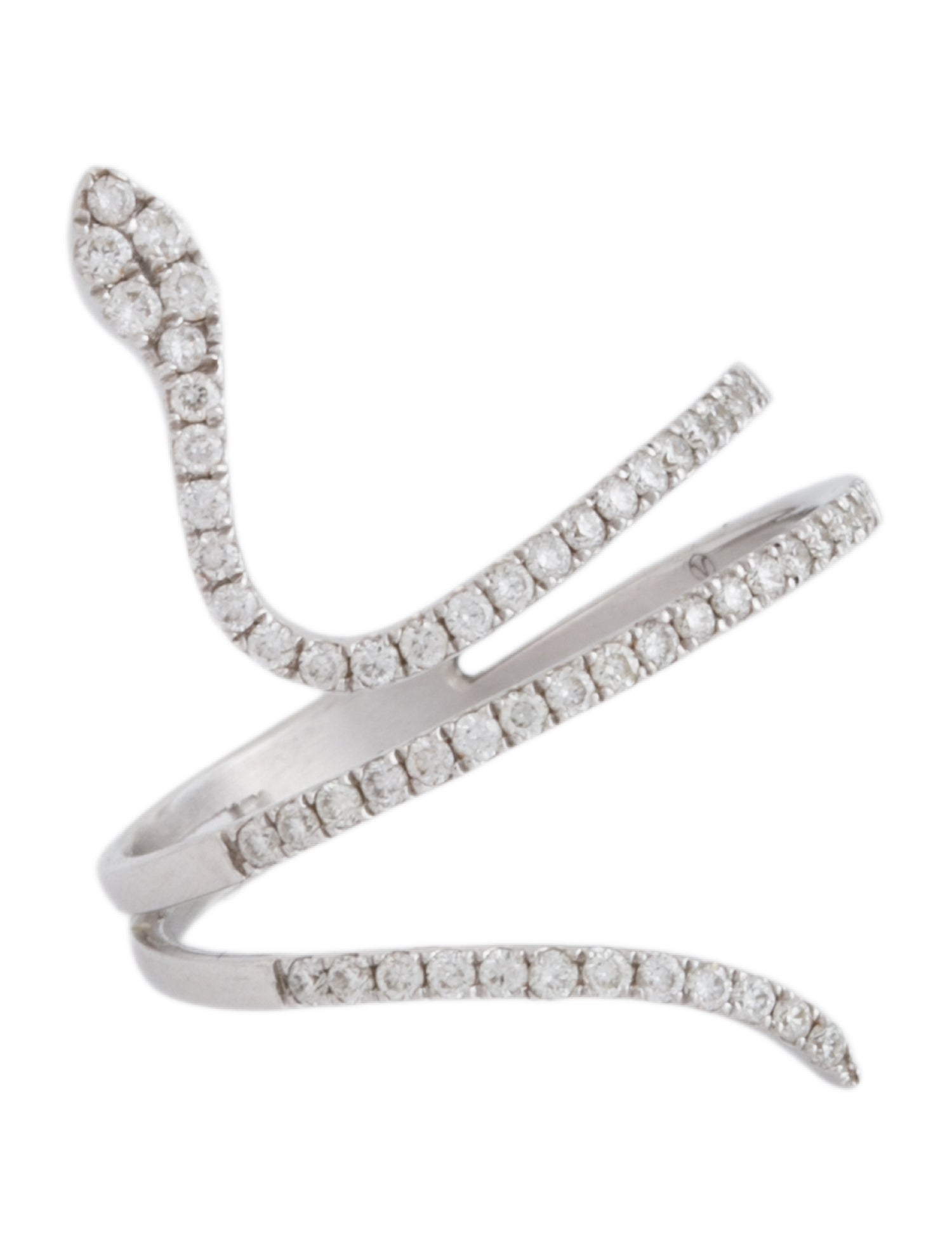 Ring 14K Diamond Snake Band