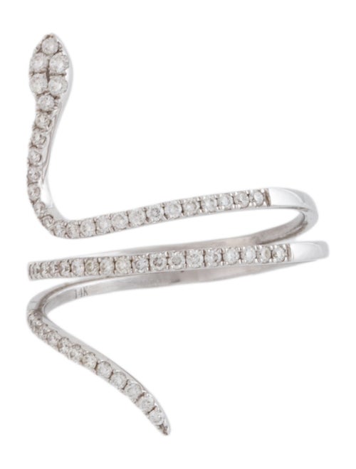 Ring 14K Diamond Snake Band