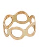 Ring 14K Hammered Circle Motif Midi Ring