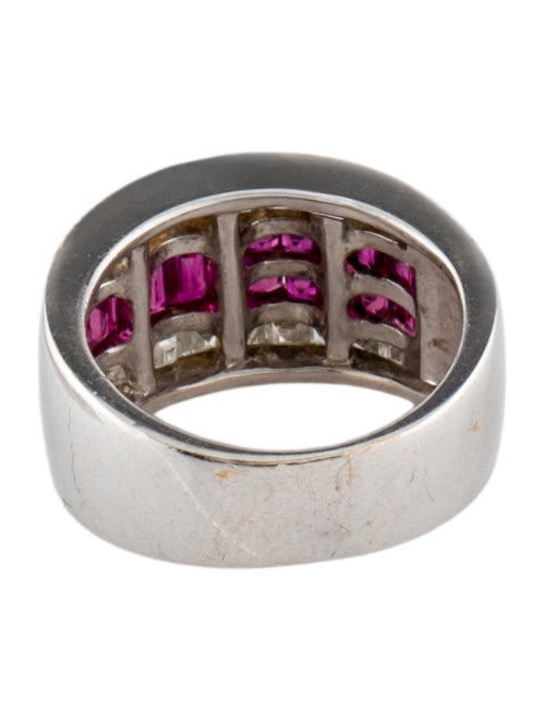 Ring 18K 1.01ctw Ruby & Diamond Band