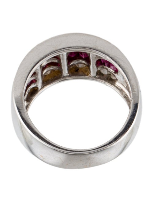 Ring 18K 1.01ctw Ruby & Diamond Band