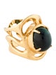 Ring 18K 6.47ct Cat's Eye Tourmaline Cocktail Ring