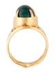 Ring 18K 6.47ct Cat's Eye Tourmaline Cocktail Ring