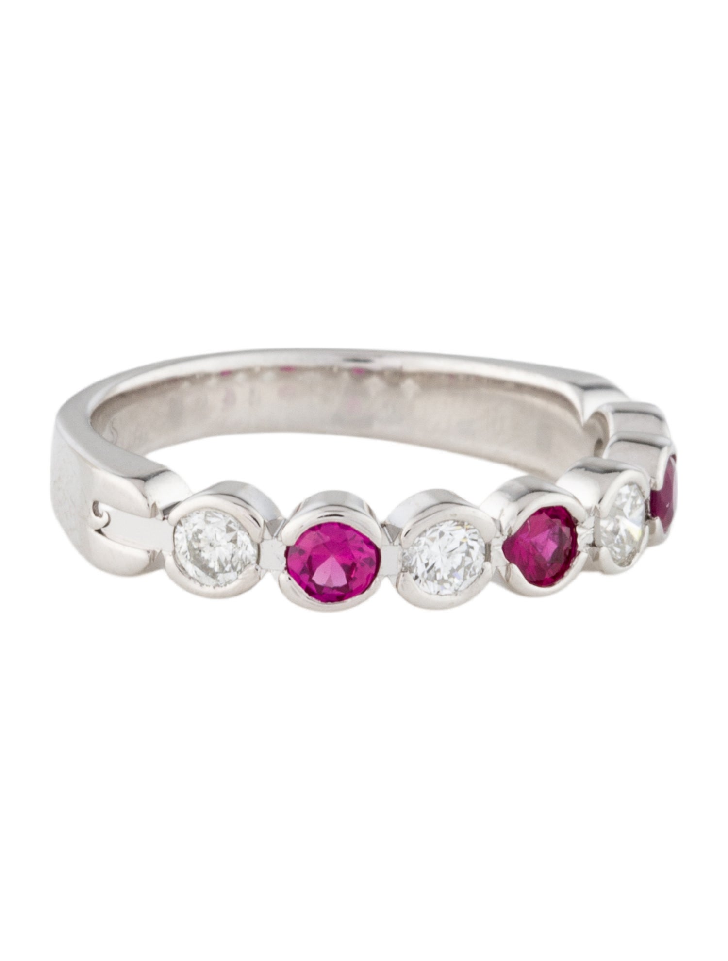 Ring 14K Ruby & Diamond Band