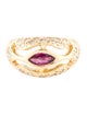 Ring 14K Ruby & Diamond Band
