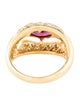 Ring 14K Ruby & Diamond Band