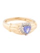Ring 14K Tanzanite & Diamond Cocktail Ring