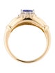 Ring 14K Tanzanite & Diamond Cocktail Ring