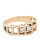 Ring 14K Diamond Open Square Band