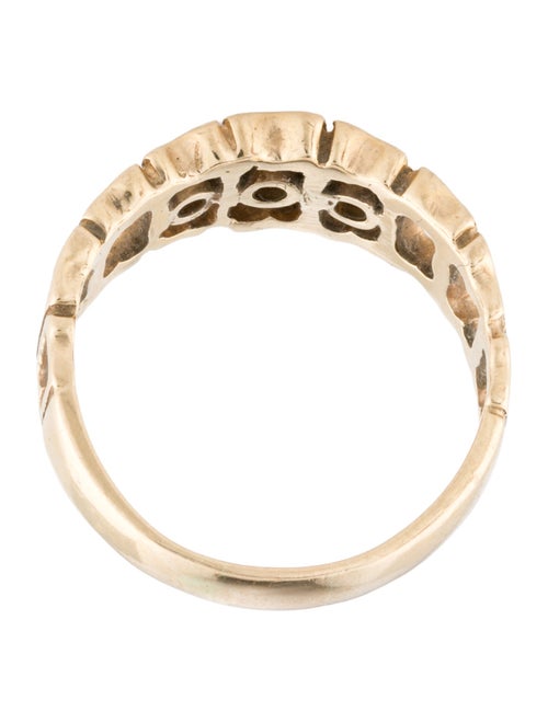 Ring 14K Diamond Open Square Band