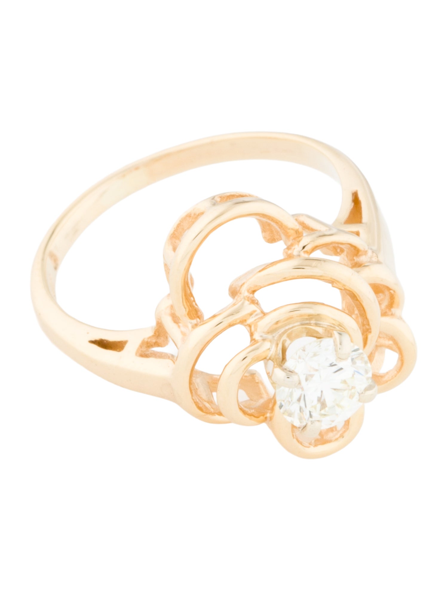 Ring 14K Diamond Cocktail Ring