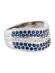 Ring 14K Sapphire & Diamond Band