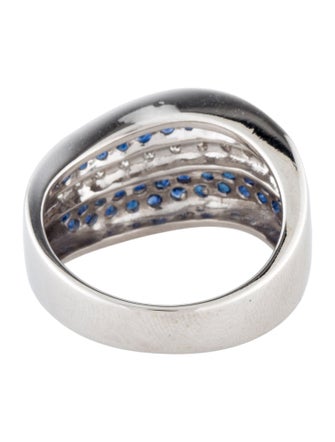 Ring 14K Sapphire & Diamond Band