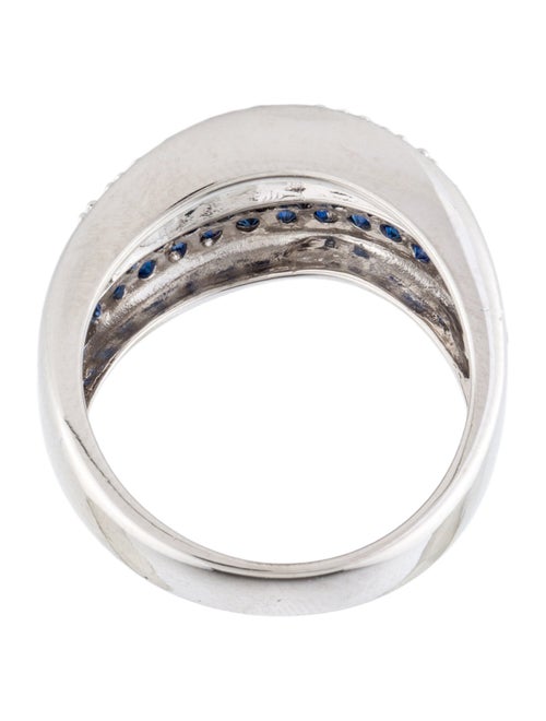 Ring 14K Sapphire & Diamond Band