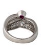 Ring 14K Ruby & Diamond Cocktail Ring