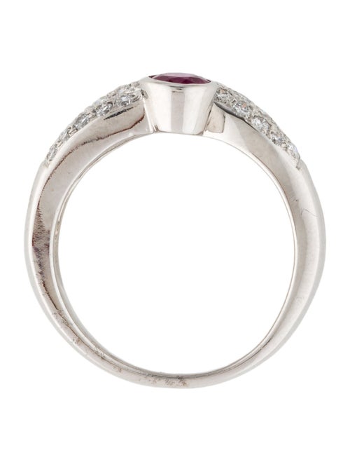 Ring 14K Ruby & Diamond Cocktail Ring