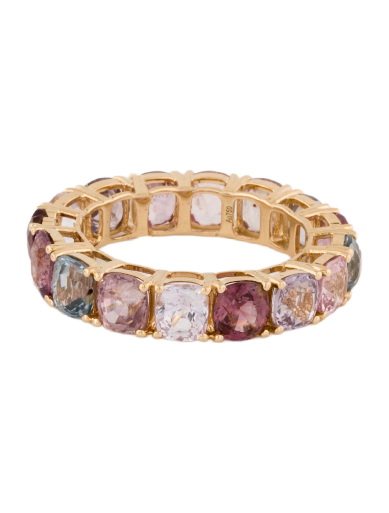 Ring 18K 7.67ctw. Spinel Eternity Band