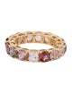 Ring 18K 7.67ctw. Spinel Eternity Band