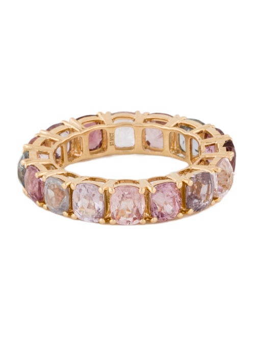 Ring 18K 7.67ctw. Spinel Eternity Band