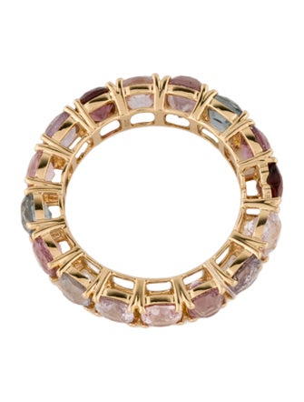 Ring 18K 7.67ctw. Spinel Eternity Band