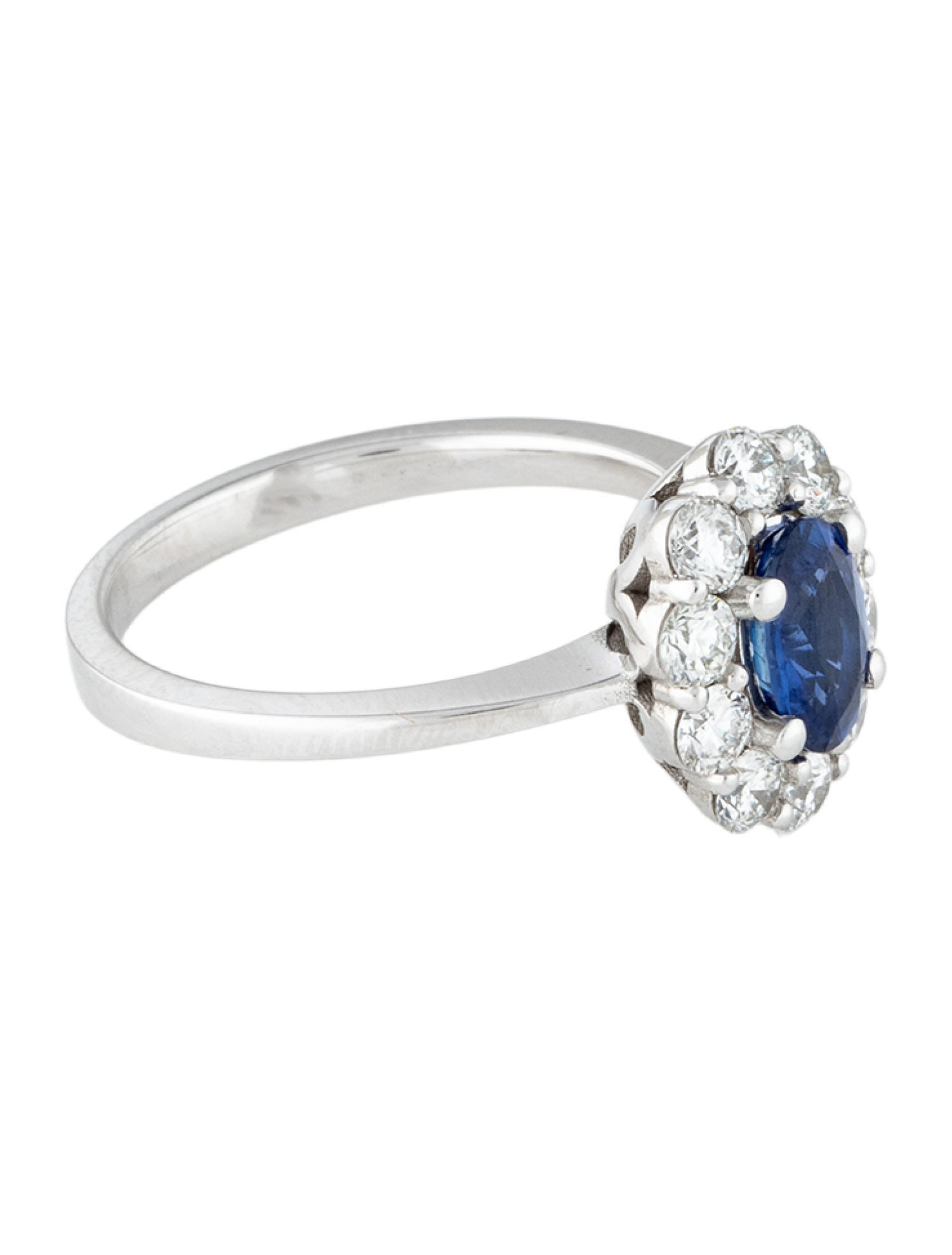 Ring 14K Sapphire & Diamond Cocktail