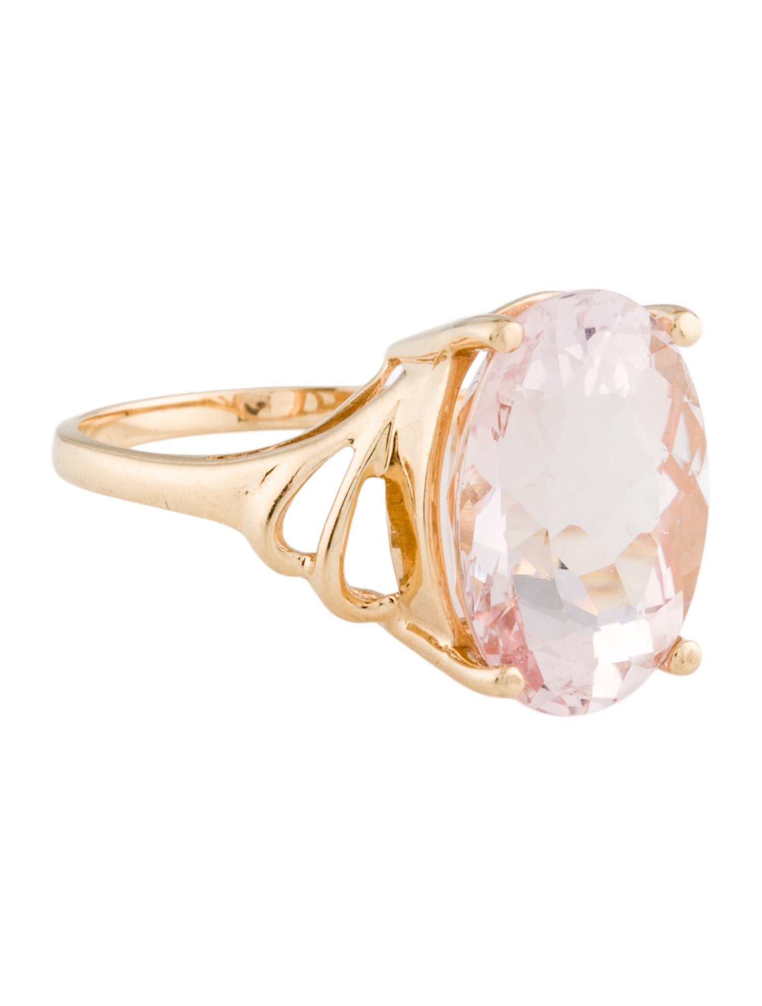 Ring 14K 6.25ct Morganite Cocktail
