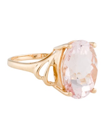 Ring 14K 6.25ct Morganite Cocktail Ring