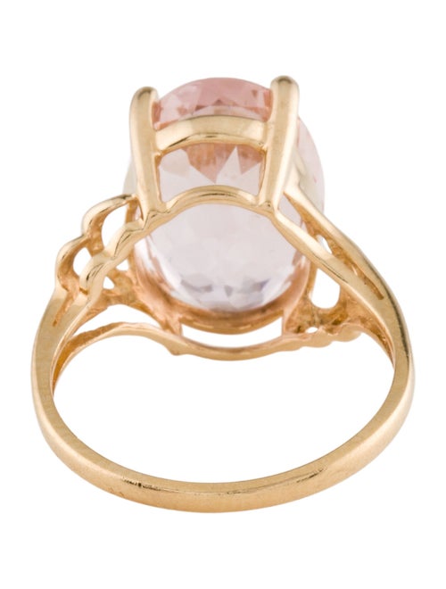 Ring 14K 6.25ct Morganite Cocktail Ring