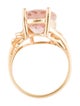 Ring 14K 6.25ct Morganite Cocktail Ring