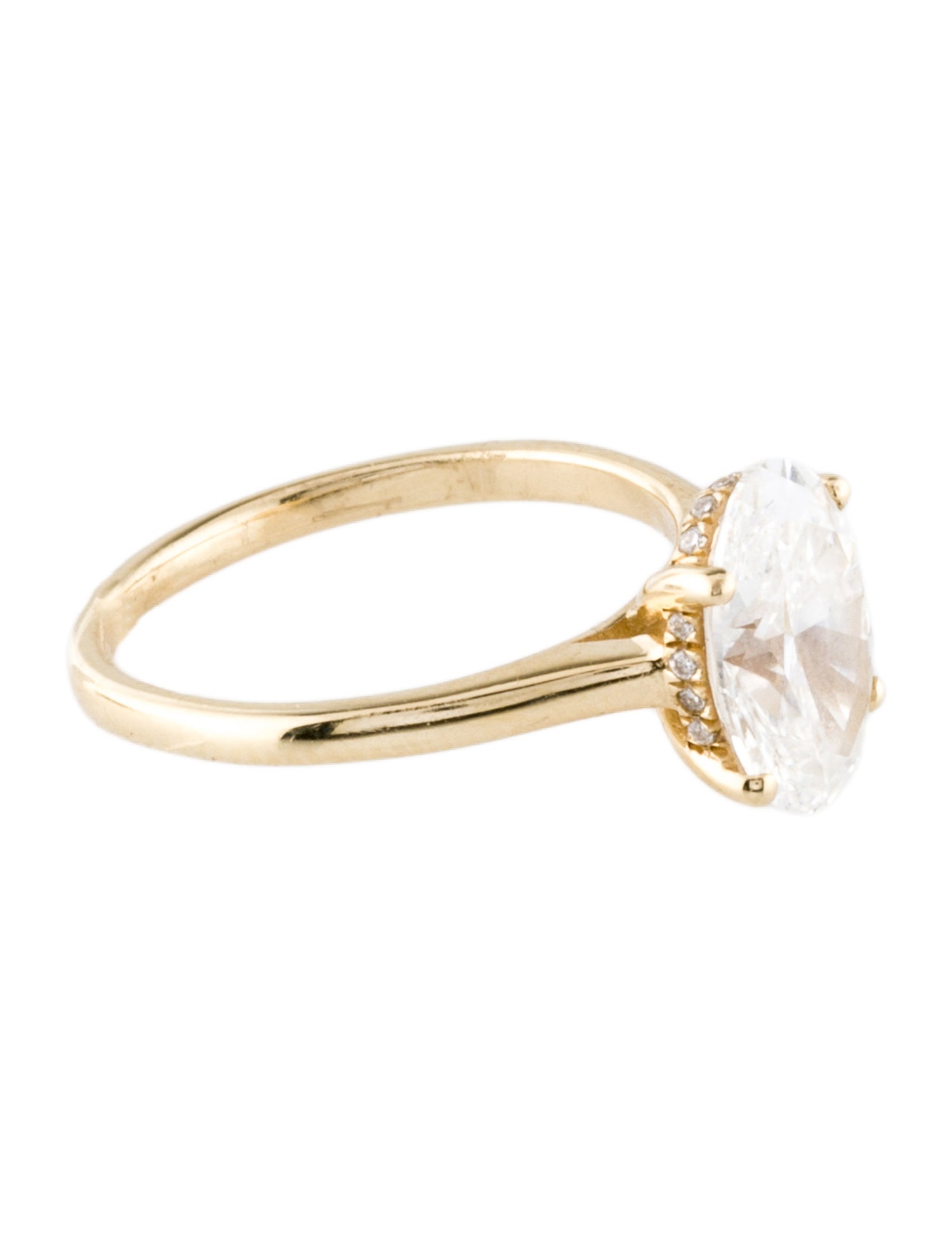 Ring 14K 2.08ct Lab-Grown Diamond Engagement