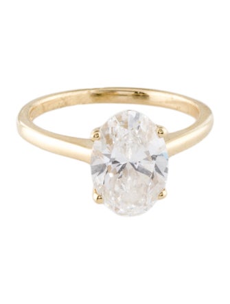 Ring 14K 2.08ct Lab-Grown Diamond Engagement Ring