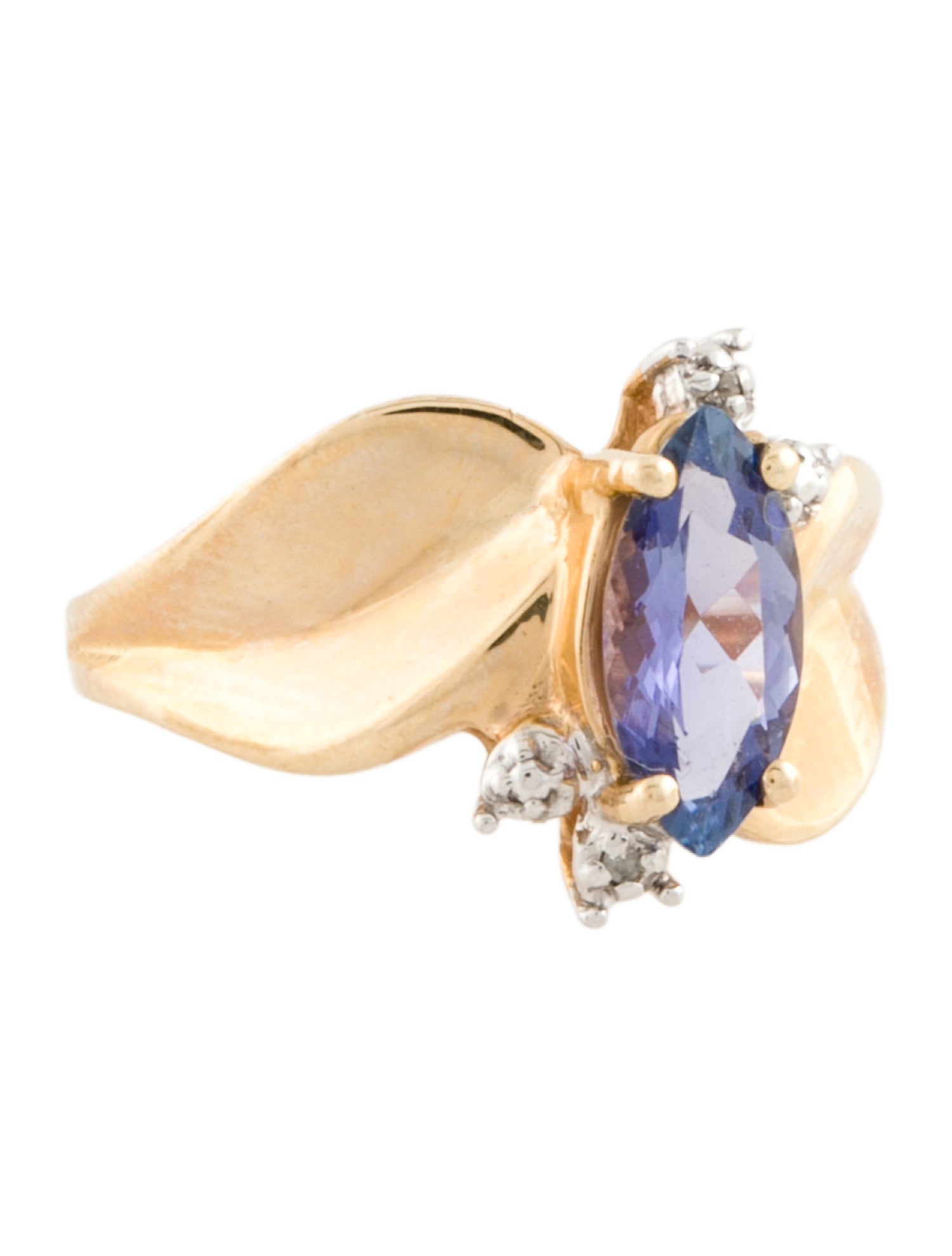 Ring 10K Tanzanite & Diamond