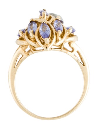 Ring 10K Tanzanite Cocktail Ring
