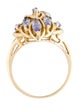 Ring 10K Tanzanite Cocktail Ring