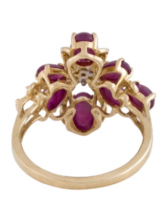 Ring 14K 3.38ctw Ruby & Diamond Cocktail Ring