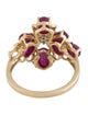 Ring 14K 3.38ctw Ruby & Diamond Cocktail Ring
