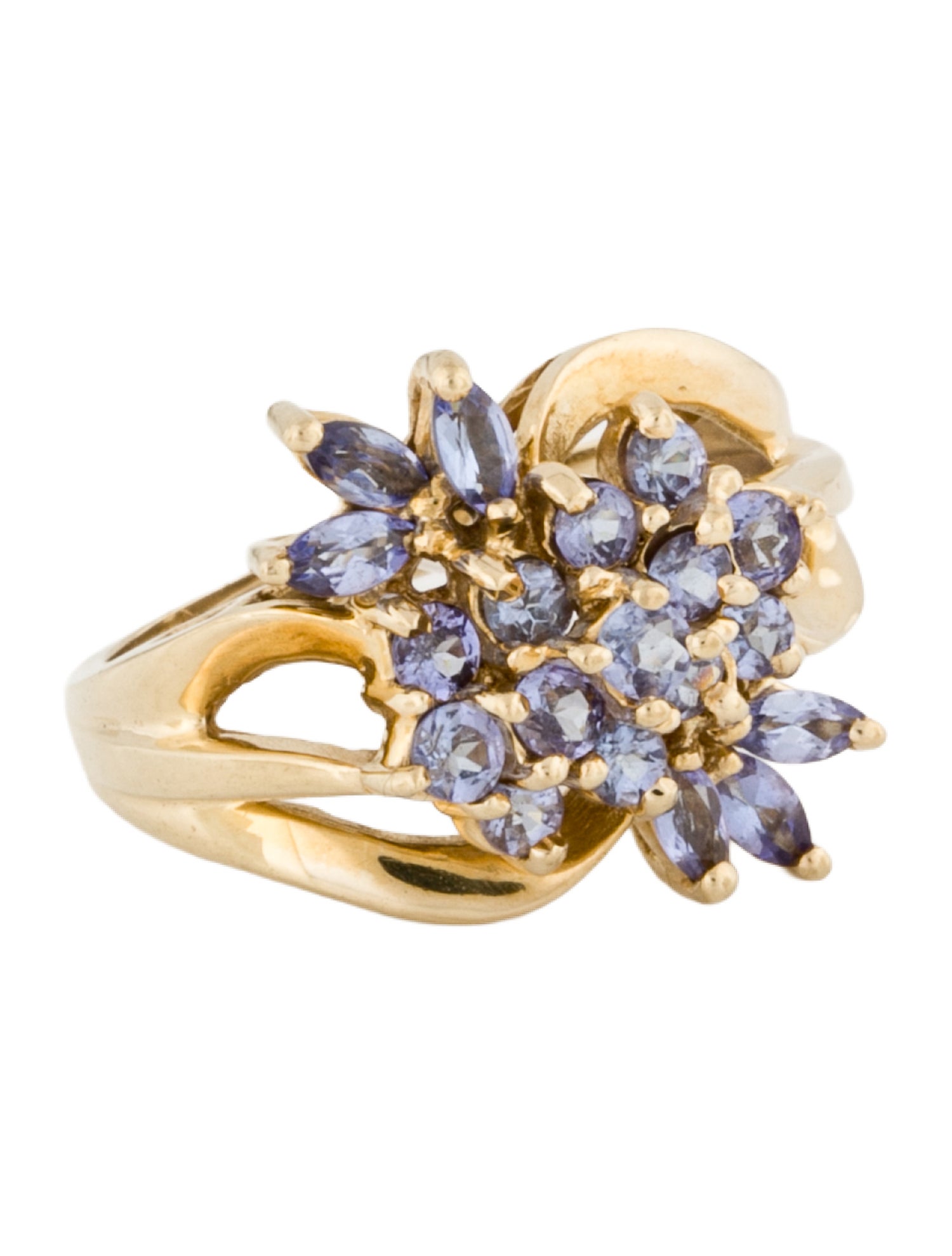 Ring 10K Tanzanite Cocktail