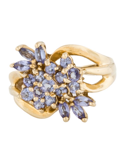 Ring 10K Tanzanite Cocktail Ring