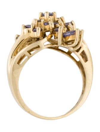 Ring 10K Tanzanite Cocktail Ring