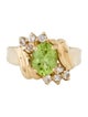 Ring 10K Peridot & Topaz Cocktail Ring