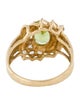 Ring 10K Peridot & Topaz Cocktail Ring
