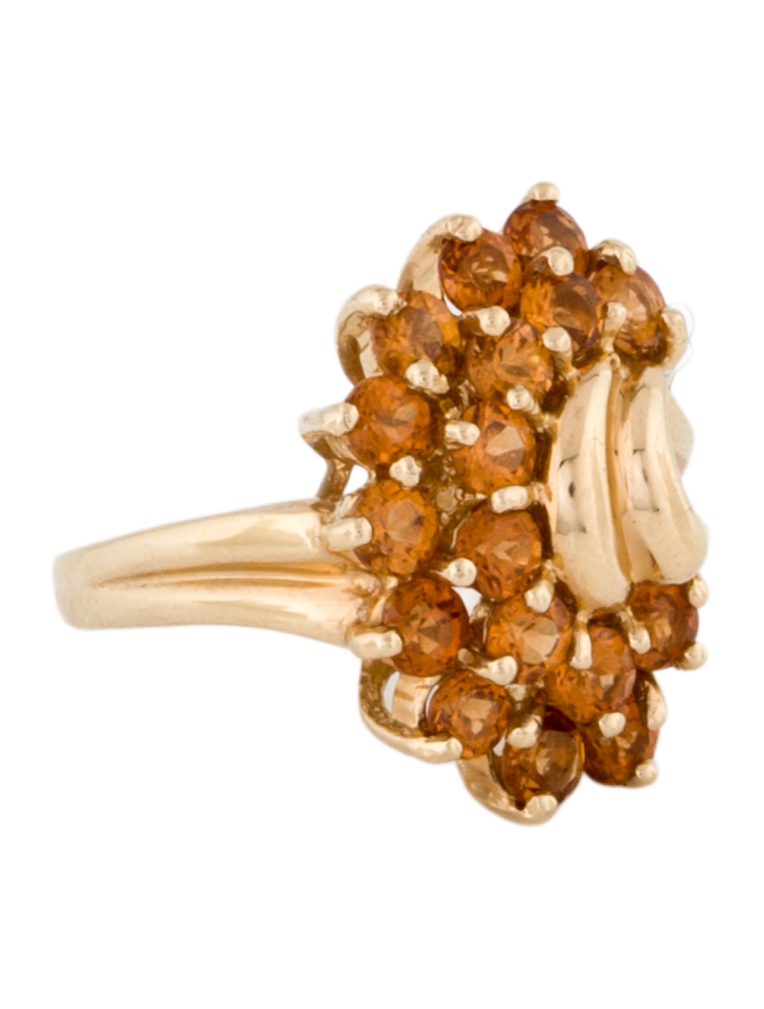 Ring 10K 2.18ctw Garnet Cocktail