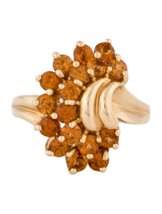 Ring 10K 2.18ctw Garnet Cocktail Ring