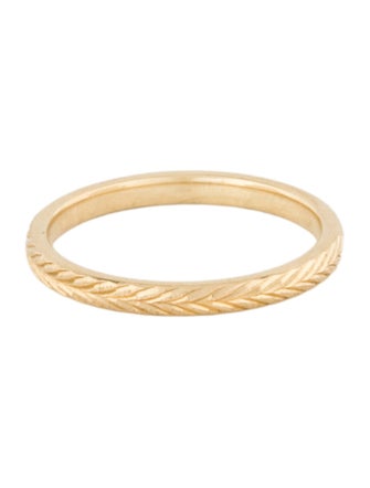 Ring 14K Chevron Band Ring