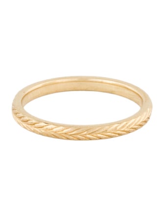Ring 14K Chevron Band Ring