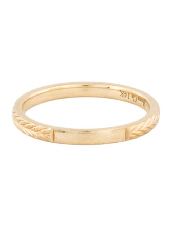 Ring 14K Chevron Band Ring